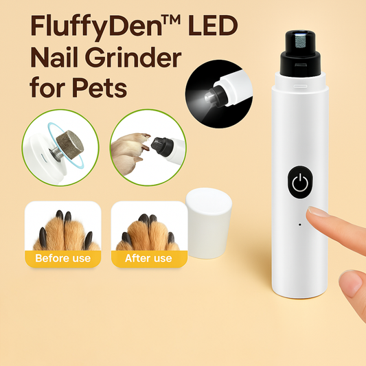 Features of FluffyDen™ LED Nail Grinder for pets