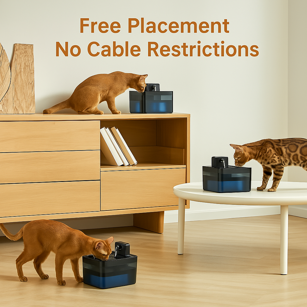 Features of FluffyDen™ SmartFlow Pet Fountain filtration system