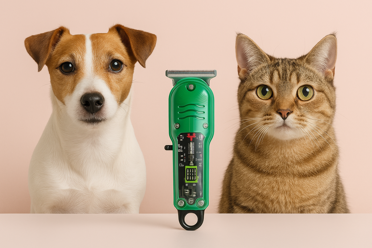 Cat grooming using ClearView Pet Clip precision trimmer