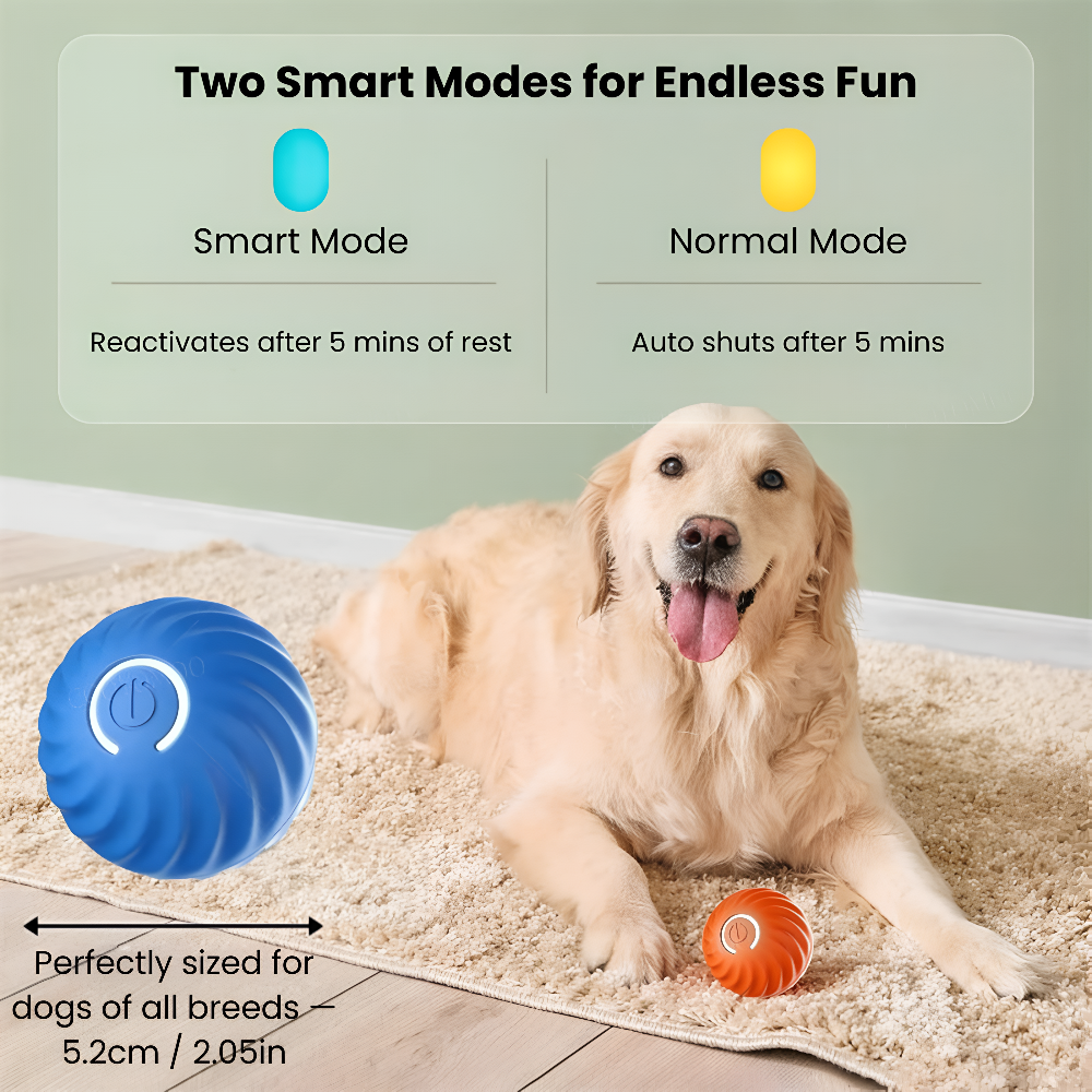 LED charging indicator of FluffyDen™ Smart Bouncing Ball